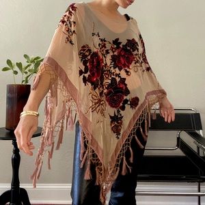 Vintage 90’s Cache Beaded Shawl